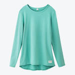 Produktbild fr 'Langarmshirt Damen Grn - 95 % Bio-Baumwolle, 5% Elasthan, Gren XS/36 bis XXXL/48'