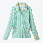 Produktbild f�r 'Damen Pyjama - klassisch geschnitten, Gr�n/Wei� gestreift, Gr��en XS/36 bis XXXL/48'