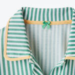 Produktbild f�r 'Damen Pyjama - klassisch geschnitten, Gr�n/Wei� gestreift, Gr��en XS/36 bis XXXL/48'