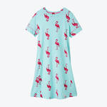 Produktbild f�r 'Damen-Nachtw�sche-Schlafshirt mit Flamingo-Allover'