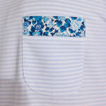 Produktbild f�r 'Gestreiftes Nachthemd mit Liberty-Blumenstoff, Gr��e 36-48'