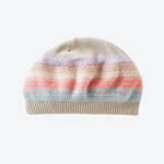 Produktbild fr 'Gestreifte Mtze - weicher Materialmix, sanfte Pastell-Tne'