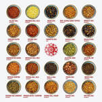 Produktbild fr 'Chili-Adventskalender - 24 Sorten von mild bis scharf, 131 g'