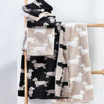 Produktbild f�r 'Dackel-Handtuch aus nachhaltiger Baumwolle, 2 Farben'