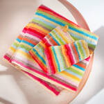 Produktbild f�r 'Caw� Bunte Handt�cher - Waschhandschuh gestreift'