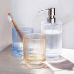 Produktbild für 'Zeitlos eleganter Glas-Seifenspender für das Bad, Pumpspender, Handseifenspender, Glasspender'