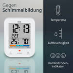 Produktbild fr 'Digitale Badezimmeruhr - mit Hygrometer und Thermometer, wasserdicht'
