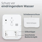Produktbild fr 'Digitale Badezimmeruhr - mit Hygrometer und Thermometer, wasserdicht'