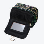 Produktbild fr 'Kulturbeutel - 100 % Polyester, Schwarz, Metall, zum Aufhngen, (B/T/H) 27/12/21 cm'