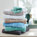 Produktbild f�r 'Handtuchserie&nbsp;mit Veloursstreifen - 100 % Baumwolle, 4 Gr��en,&nbsp;5 Farben'