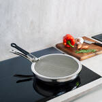 Produktbild f�r 'Pfannen Spritzschutz: Engmaschiges Edelstahlgewebe h�lt feinste Fettpartikel zur�ck'