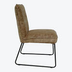 Produktbild f�r 'Weich gepolsterter Kufen-Stuhl City&nbsp;in Leinen-Optik'