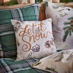 Produktbild für 'Flanell Kissenbezug Let it snow 50 x 50 cm'