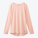 Produktbild fr 'Damen-Langarmshirt - Rosa, angenehmer Baumwoll-Elasthan-Mix'