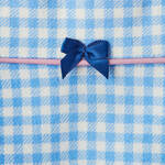 Produktbild fr 'Pyjama - Flanell aus 100 % Baumwolle, klassischer Schnitt, Vichy-Karo, Hellblau'