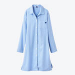 Produktbild fr 'Nachthemd fr Damen - Flanell aus 100 % Baumwolle, klassischer Schnitt, Vichy-Karo, Hellblau'