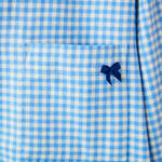 Produktbild fr 'Nachthemd fr Damen - Flanell aus 100 % Baumwolle, klassischer Schnitt, Vichy-Karo, Hellblau'