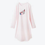 Produktbild f�r 'Langarm-Damen-Nachthemd - reine Baumwolle, Gr��e 36-48'