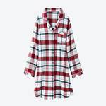Produktbild f�r 'Flanell-Nachthemd - 100 % Baumwolle'