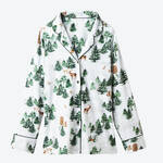 Produktbild f�r 'Klassischer Jersey-Pyjama - mit winterlichem Waldmotiv'
