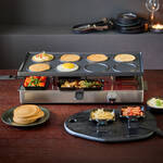 Produktbild fr 'Raclette-Grill mit Wendeplatte - fr Raclette, Grillen, Mini-Pizza, Pancakes'