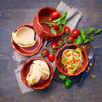 Produktbild fr 'Caccavelle Geschenk-Set - 4 groe Muschelnudeln mit passenden Ofenformen'