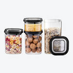 Produktbild fr 'Stilvolles Klarsichtdeckel-Vorratsglas: Lebensmittel sicher und platzsparend aufbewahren'