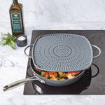 Produktbild fr '3-in-1-Silikon-Spritzschutz - auch als Untersetzer und Backmatte'