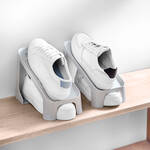 Produktbild fr '2er-Set Schuhablage - Schuhe platzsparend auf 2 Ebenen stapeln, B/H/T ca. 15/18/26 cm'