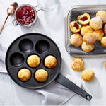 Produktbild für 'Æbleskiver-Spezialpfanne für unwiderstehlich leckere Teigbällchen'