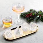 Produktbild für 'Eiskugelformer: Große winterliche Eis-Christbaumkugeln für attraktive Cocktails'