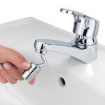 Produktbild für 'Strahlregler-Aufsatz macht jeden Wasserhahn zur flexiblen Schwenkbrause, Strahlregler, Wasserhahn Sieb'