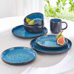Produktbild f�r '16-tlg. Steingut-Geschirr mit Farbverlauf'