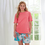 Produktbild fr 'Damen-Schlafshorts mit sommerlichem Blumenmuster'