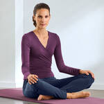 Produktbild fr 'Dehnbares Yoga-Wickelshirt'