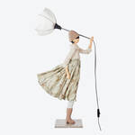 Produktbild fr 'Designer-Lampe Lampenmdchen - handgearbeitet in beige'