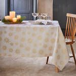 Produktbild für 'Elegante Jacquard-Tischdecke mit Sternen-Muster und Glanzeffekt'
