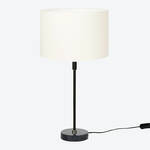 Produktbild fr 'Elegante Lambert Tischleuchte Williamsburg mit schwarzem Marmorfu -  30 x 57 cm hoch  '