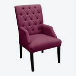 Produktbild für 'Eleganter Chesterfield Armlehnstuhl Home in Stoffvariante Velours'