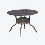 Produktbild für 'Eleganter Gartentisch aus 100 % wetterfestem Aluguss, Bistrotisch, Beistelltisch, Campingtisch'