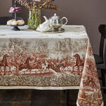 Produktbild für 'Exquisite Toile-de-Jouy Tischdecke aus edlem Leinen'