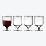 Produktbild für 'Exquisites Vintage-Universalglas mit elegantem Goldrand'