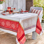 Produktbild für 'Fantasievolle Jacquard-Tischdecke mit Fleckschutz'
