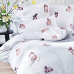 Produktbild fr 'Feine Seidensatin-Bettwsche mit sen Hschen'