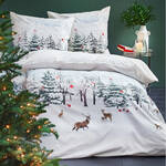 Produktbild fr 'Flanell-Bettwsche Winterwald - 100 % veredelte Baumwolle'