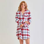 Produktbild f�r 'Flanell-Nachthemd - 100 % Baumwolle'