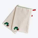 Produktbild fr 'Flauschiges Waschhandschuh-Set aus Bio-Frottee mit Kultmotiv'