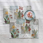 Produktbild für 'Gobelin-Tischsets mit stimmungsvollem Blumenmotiv'