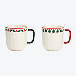 Produktbild für 'Heiße Schokolade, Tee, Kaffee, Glühwein aus winterlichen Porzellanbechern genießen'