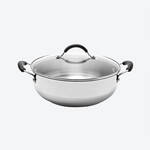 Produktbild fr 'Induktionsfhige XL-Edelstahl-Schmorpfanne und -Brter -  24 cm'